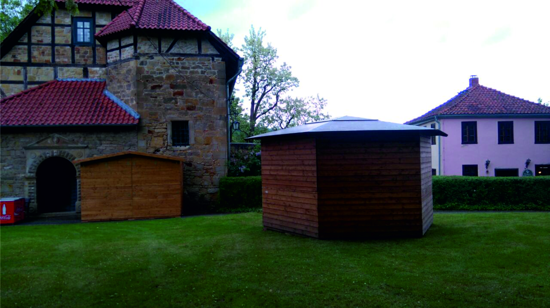 Pavillon in 6 Eck  Form konfigurieren im Markthuetten- Shop