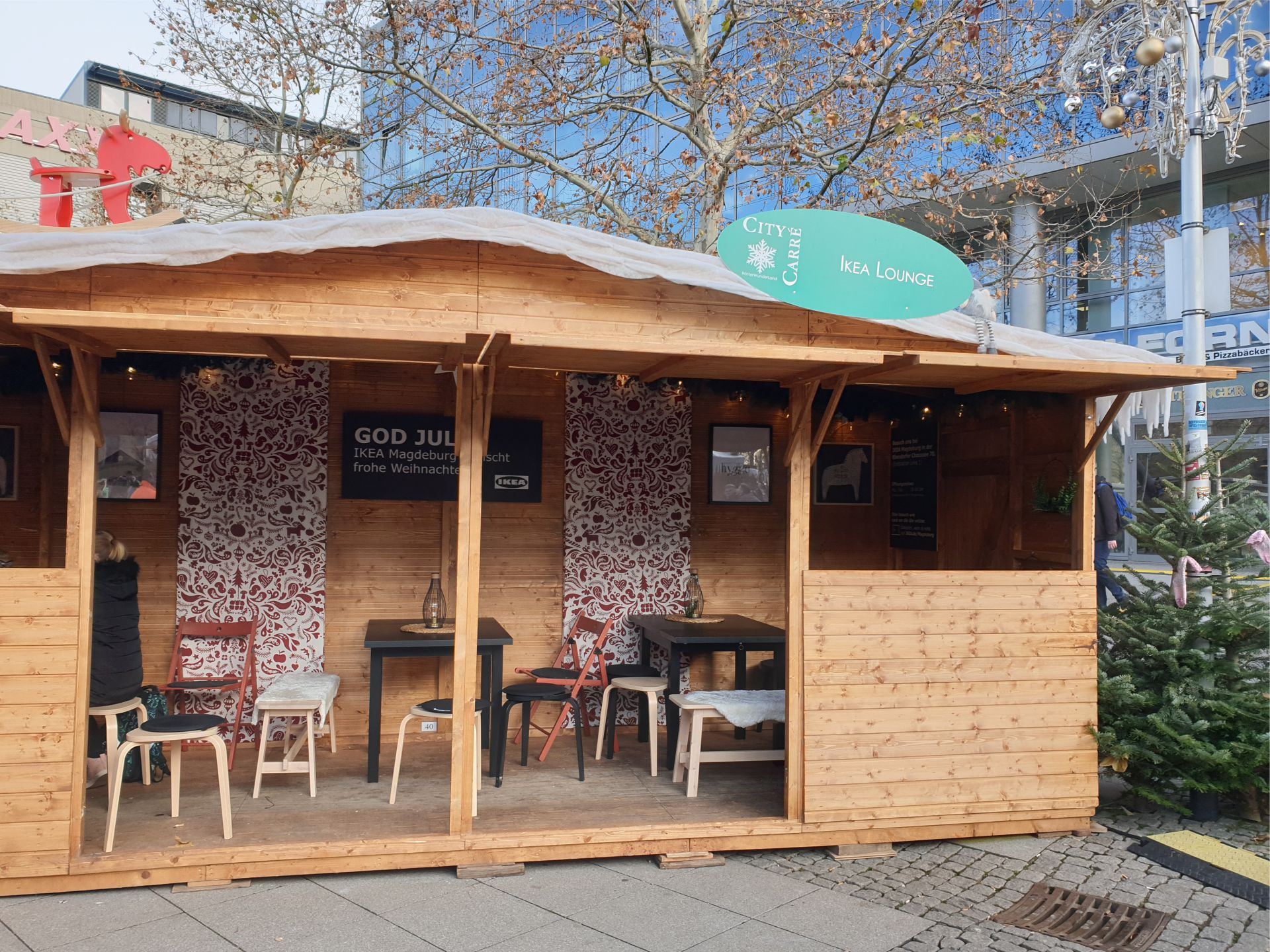 Verkaufshuette mieten 6x2 begehbar bei eventTIME, der Partyausstatter und Markthüttenshop