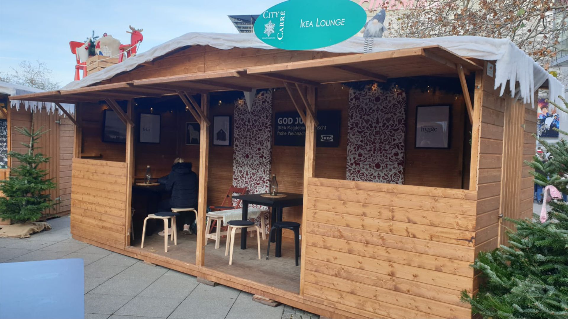 Verkaufshuette mieten 6x2 begehbar bei eventTIME, der Partyausstatter und Markthüttenshop