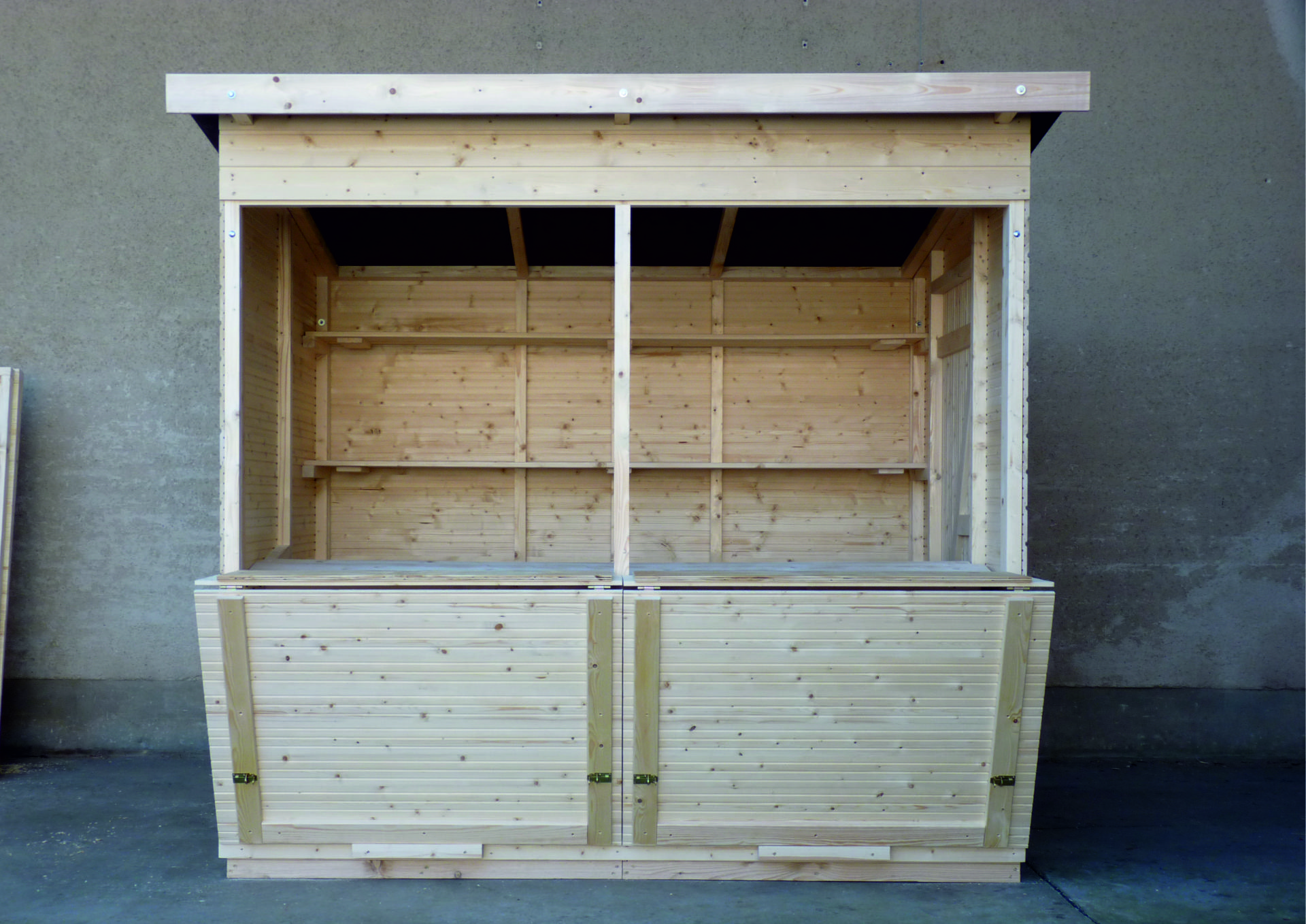 Verkaufsstand 2m mit Pultdach- kaufen bei eventTIME, Markthuetten-Shop