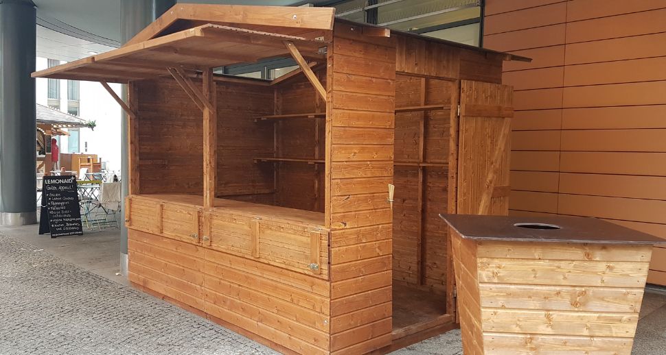Verkaufsstand gebraucht kaufen bei eventTime, Deinem Markthütten-Shop, unkompliziert online bestellen