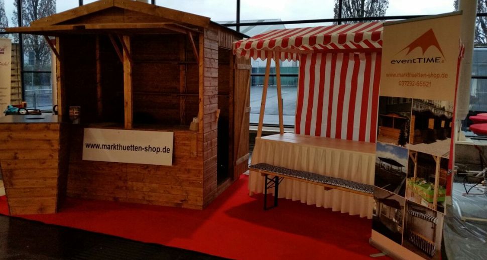 Messestand Outdoor mieten bei eventTime, Deinem Markthütten-Shop, unkompliziert online bestellen